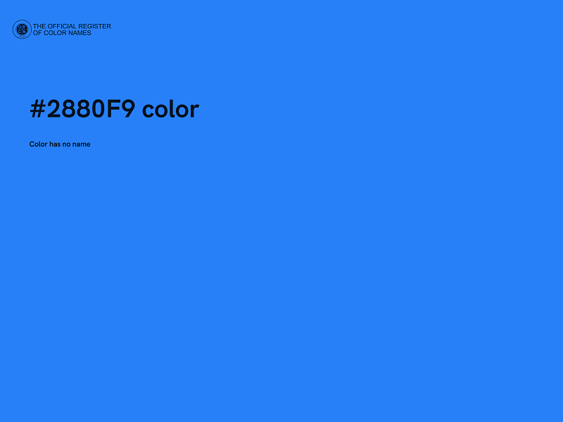 #2880F9 color image