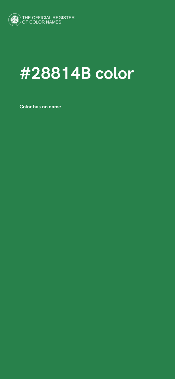 #28814B color image