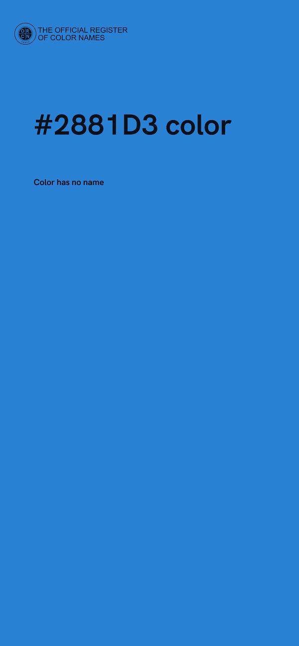 #2881D3 color image