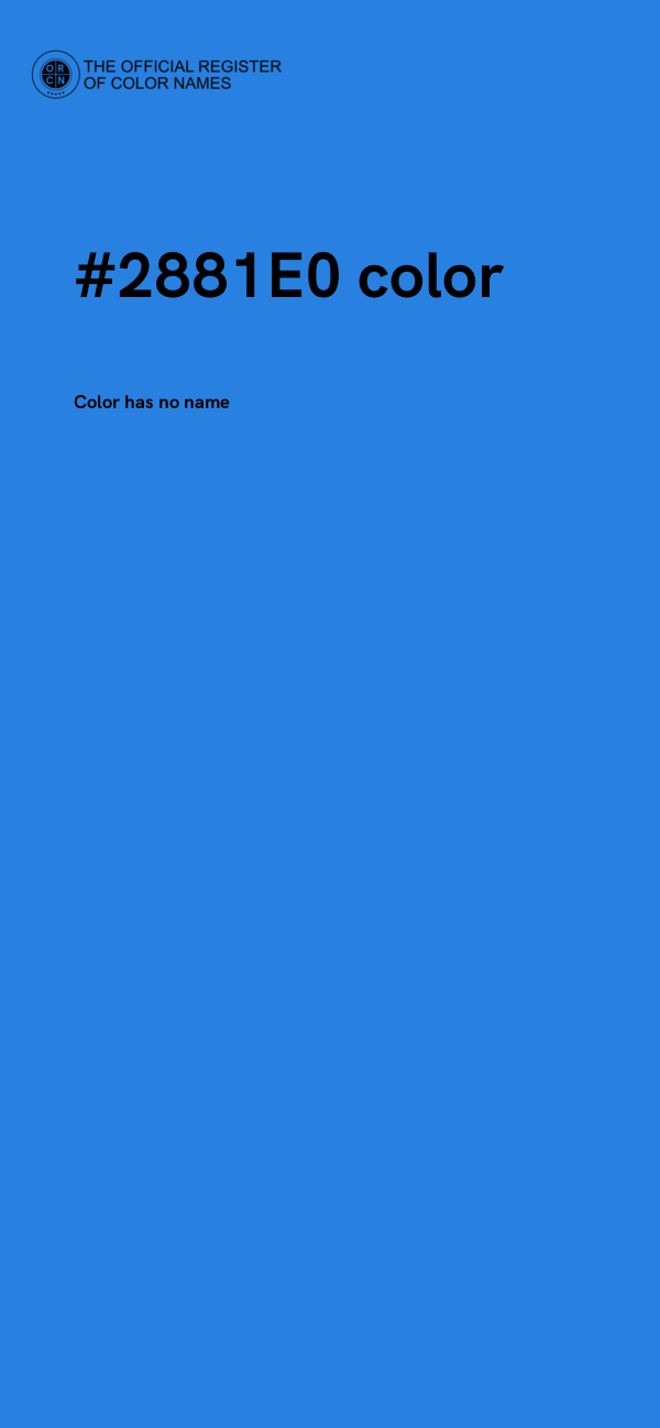 #2881E0 color image