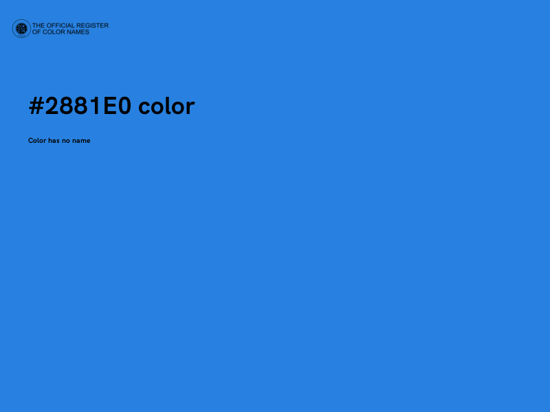 #2881E0 color image