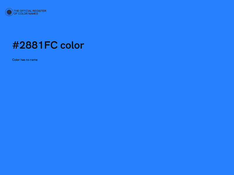 #2881FC color image