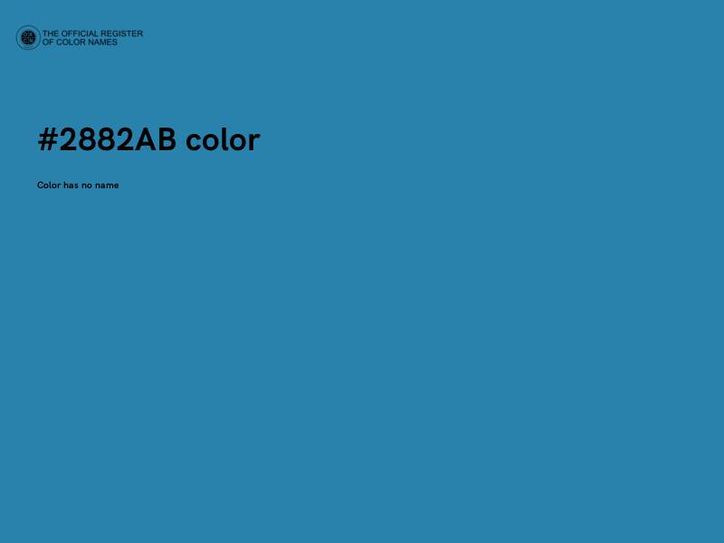 #2882AB color image