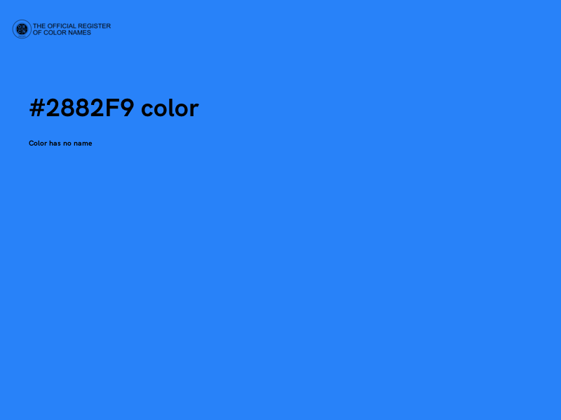 #2882F9 color image