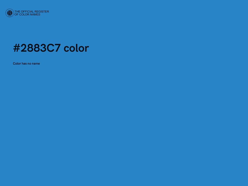 #2883C7 color image