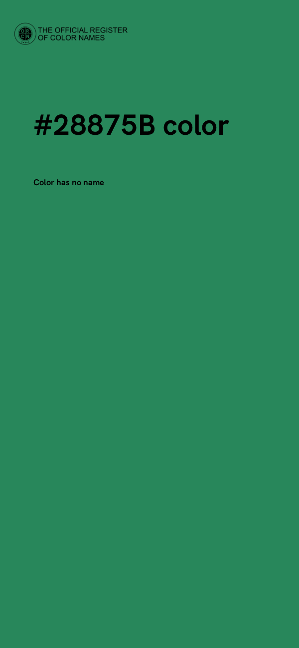 #28875B color image