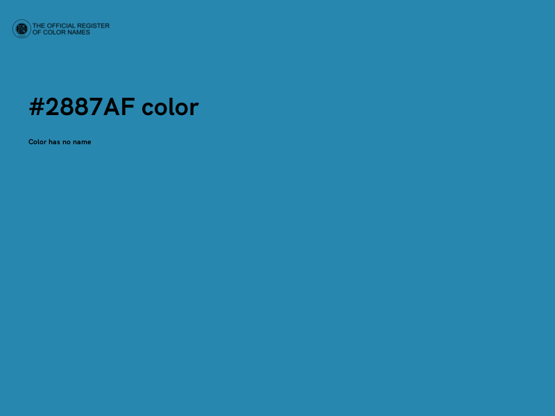 #2887AF color image