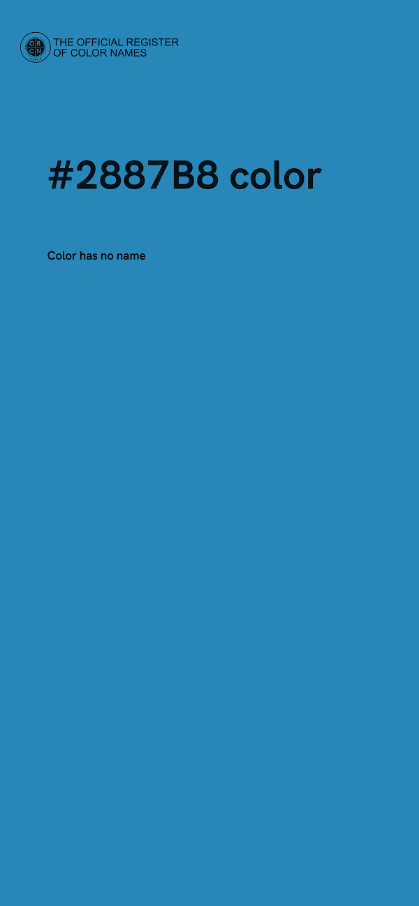#2887B8 color image
