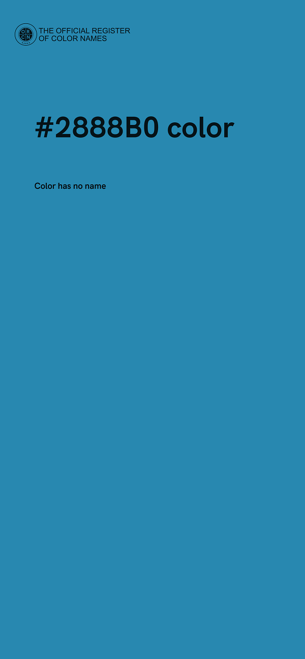 #2888B0 color image