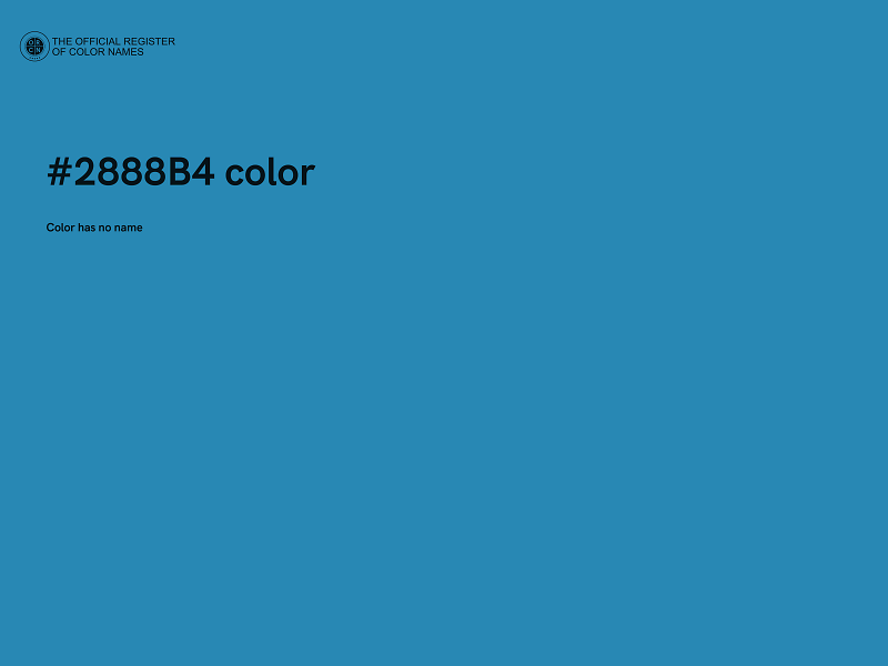 #2888B4 color image