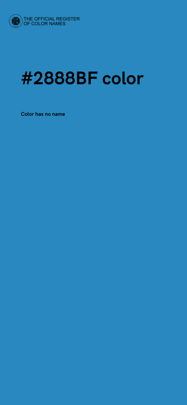#2888BF color image
