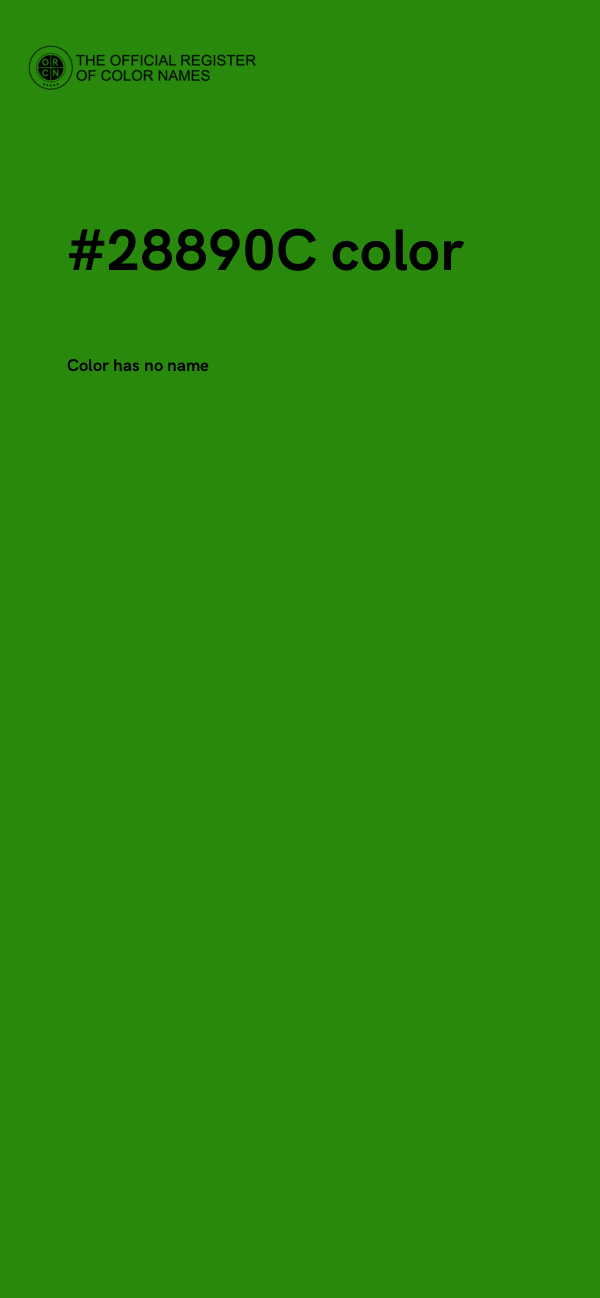 #28890C color image