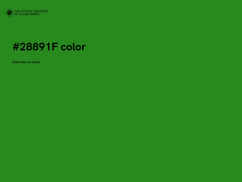#28891F color image
