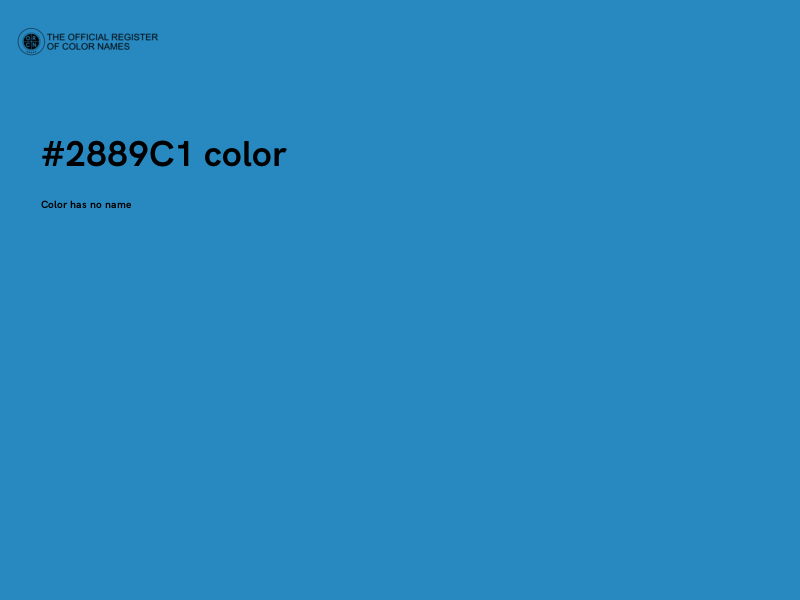 #2889C1 color image