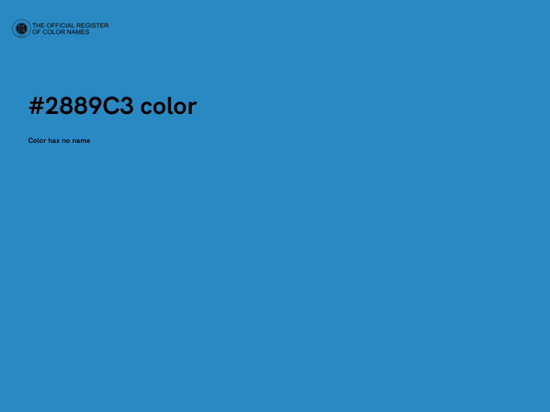 #2889C3 color image