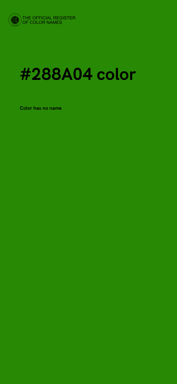 #288A04 color image