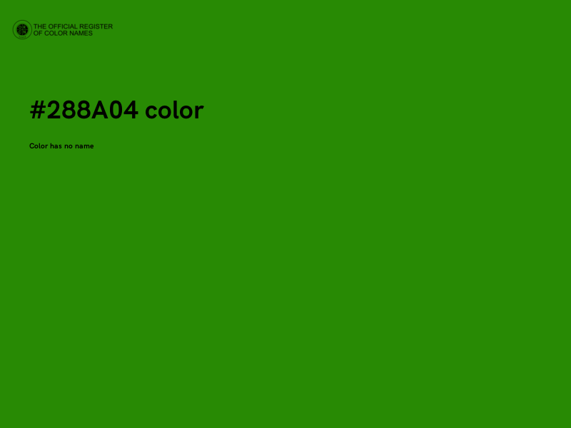 #288A04 color image