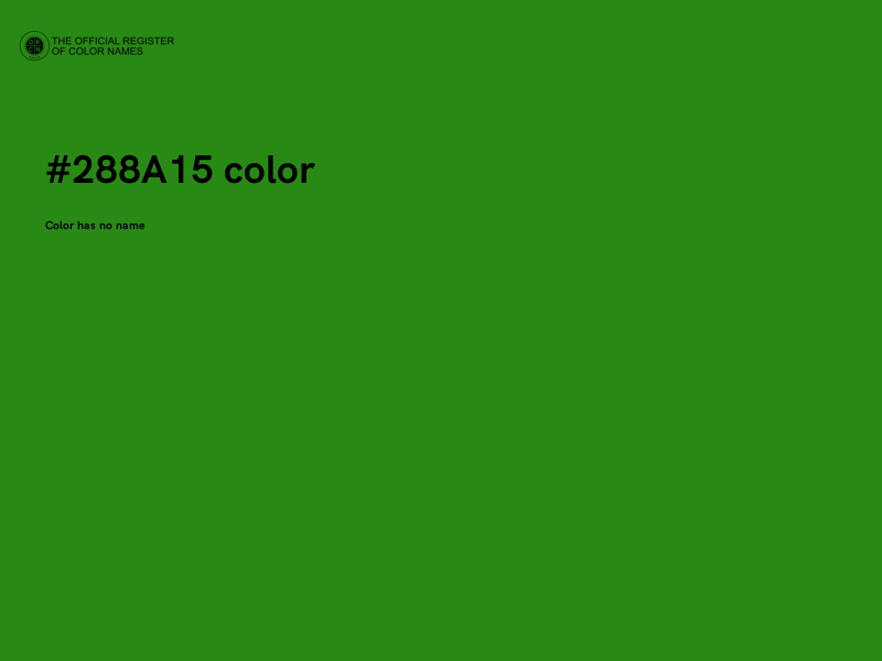 #288A15 color image