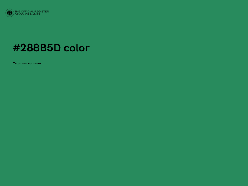 #288B5D color image