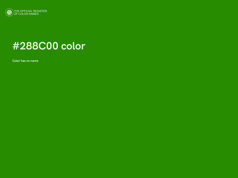 #288C00 color image