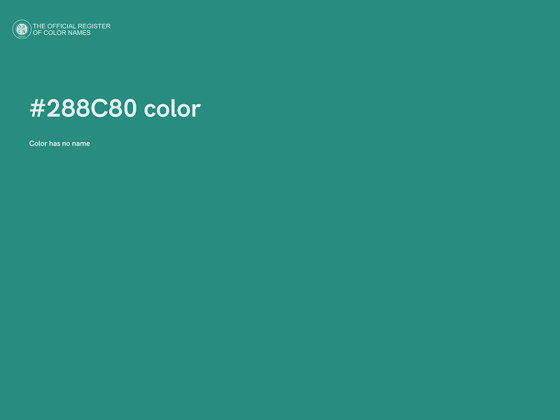 #288C80 color image