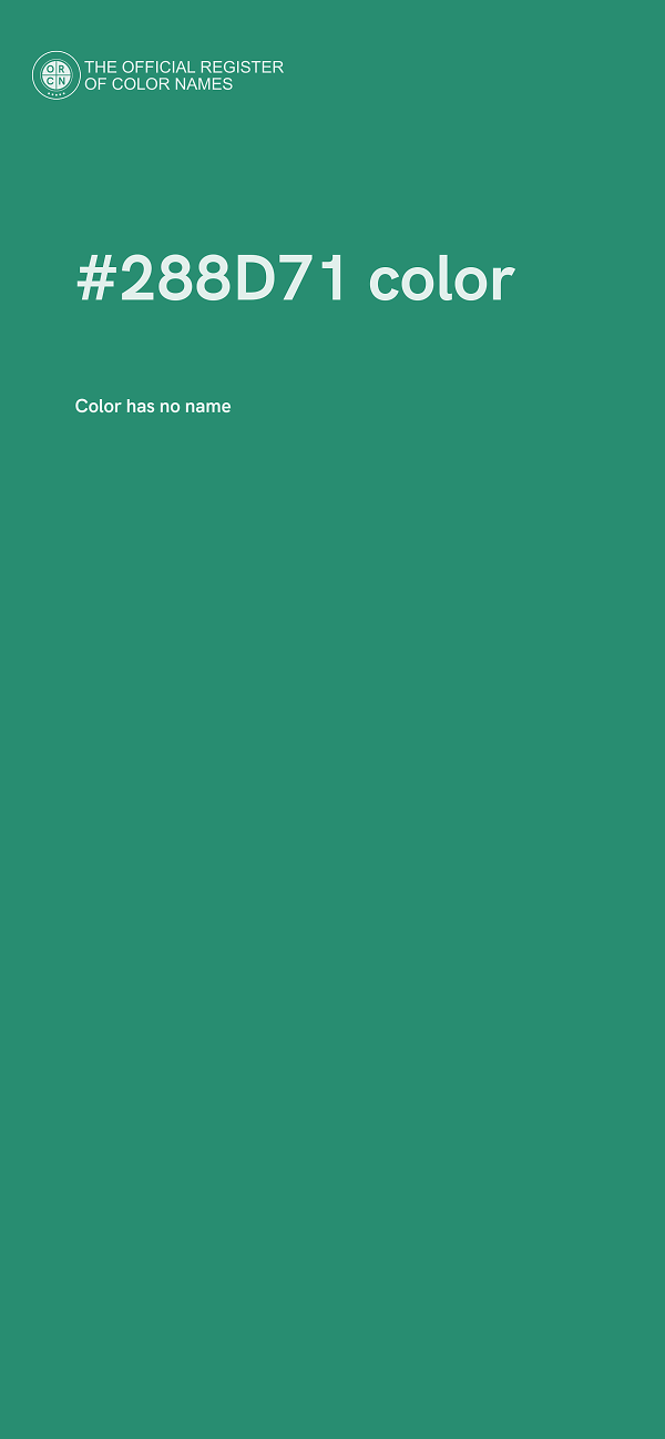 #288D71 color image