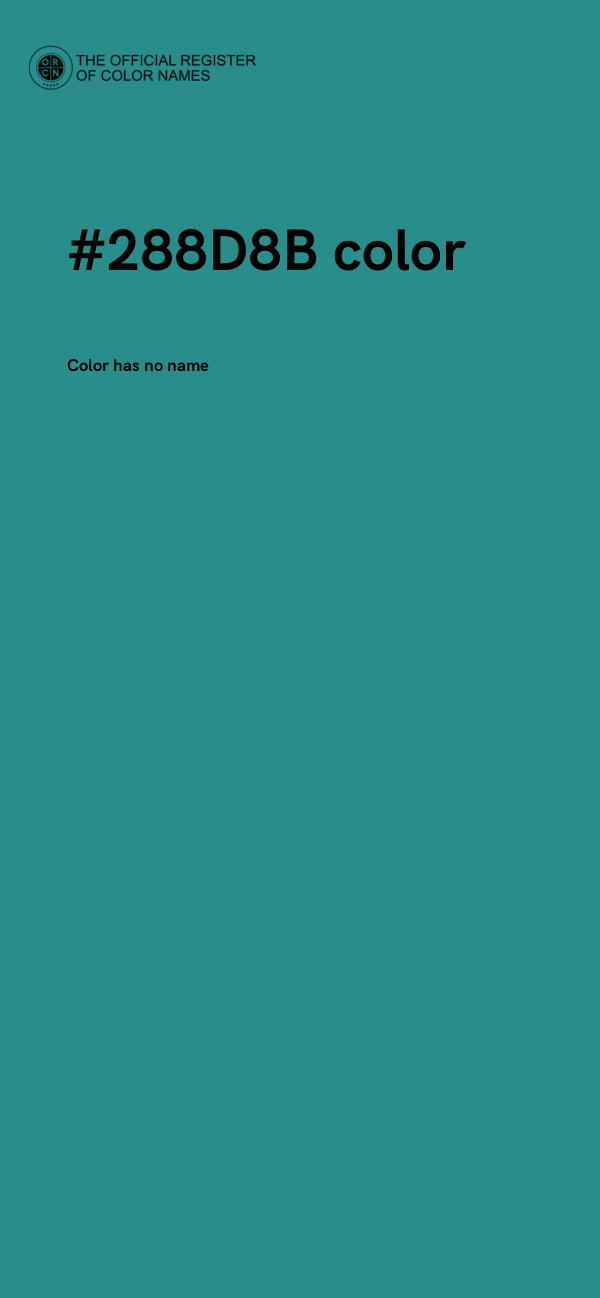 #288D8B color image