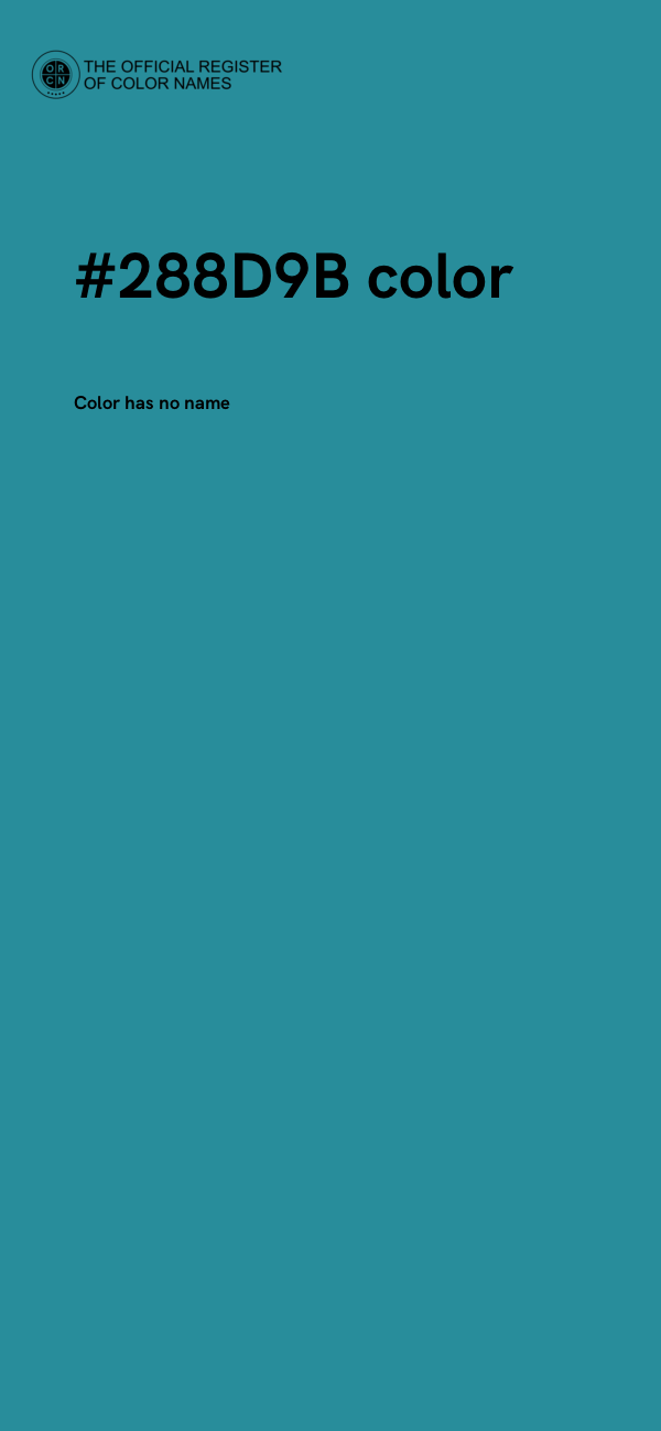 #288D9B color image