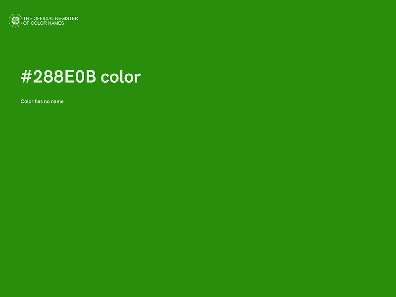 #288E0B color image