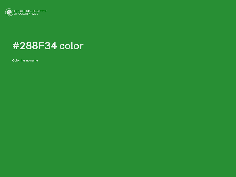 #288F34 color image