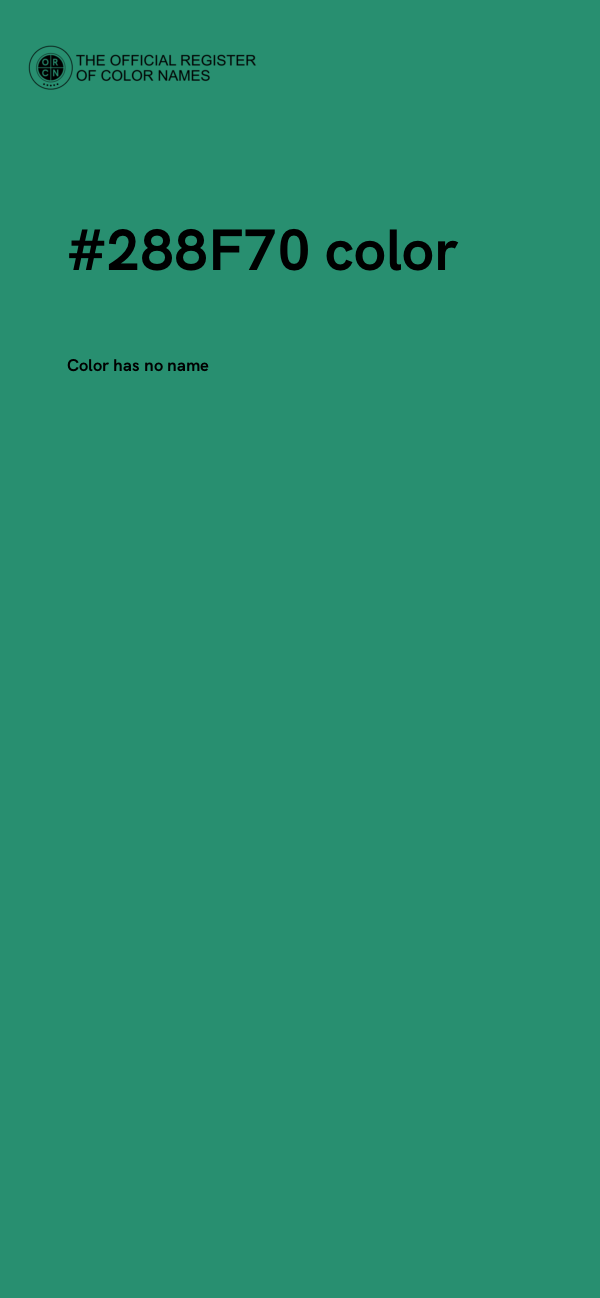 #288F70 color image
