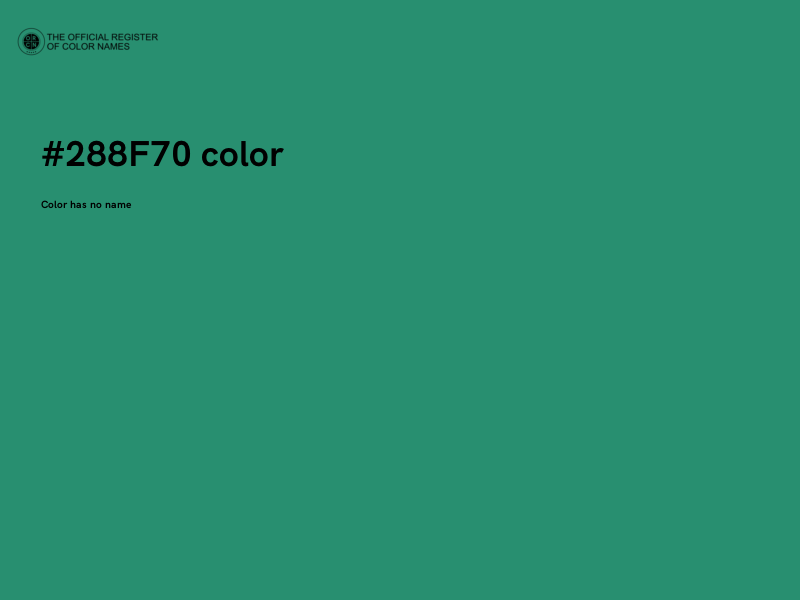 #288F70 color image