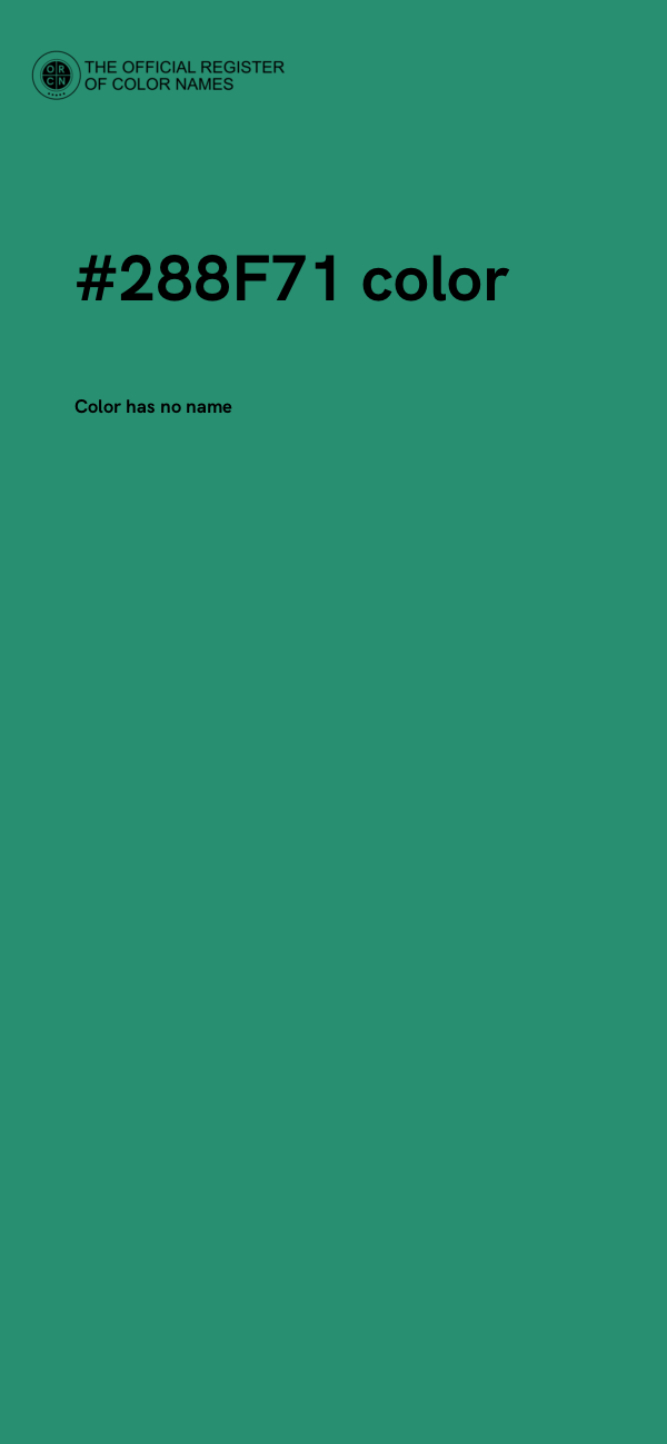 #288F71 color image