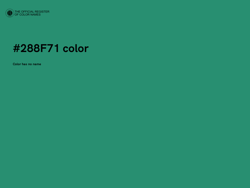 #288F71 color image