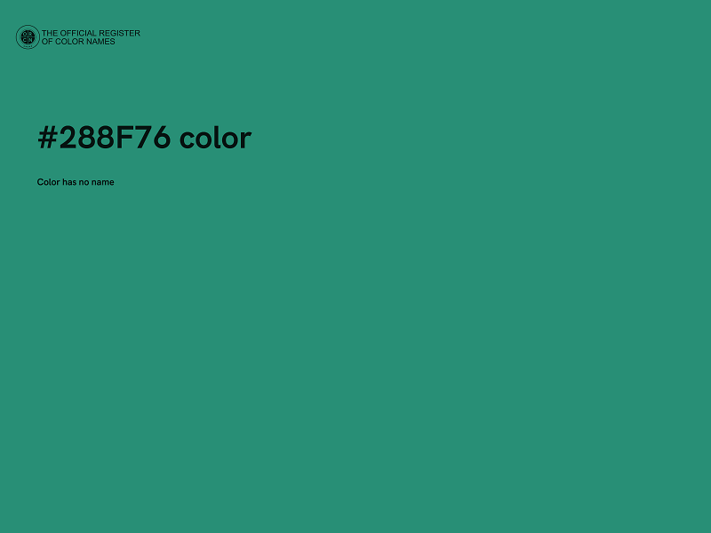 #288F76 color image