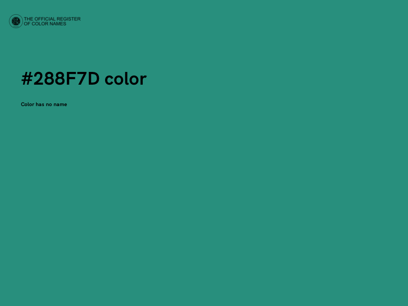 #288F7D color image