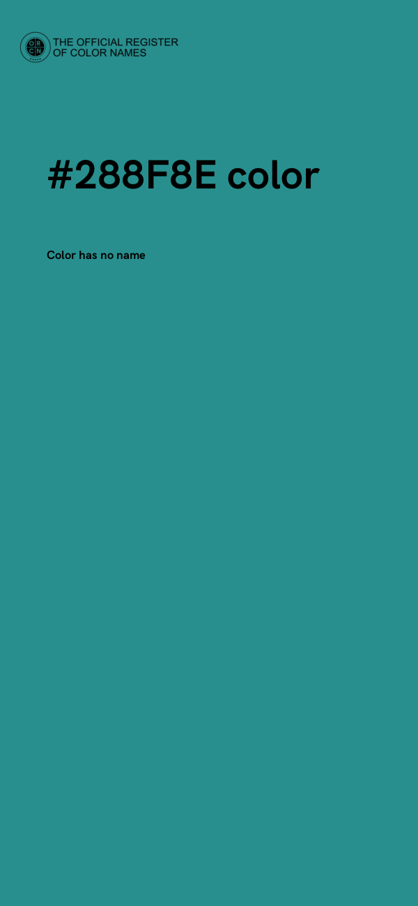 #288F8E color image