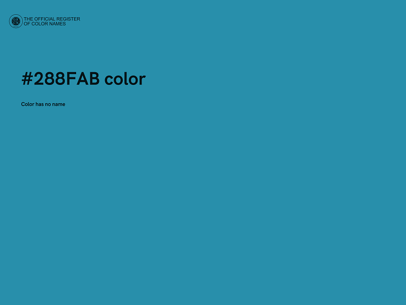 #288FAB color image