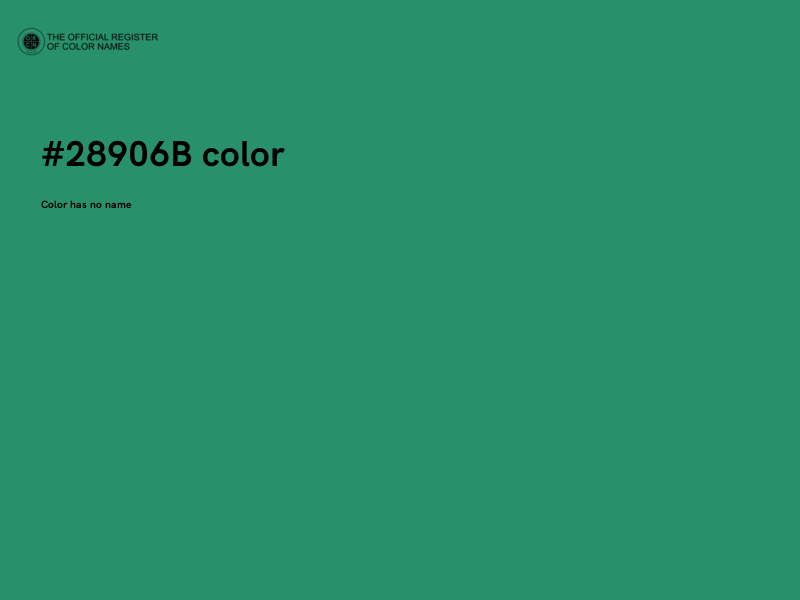 #28906B color image