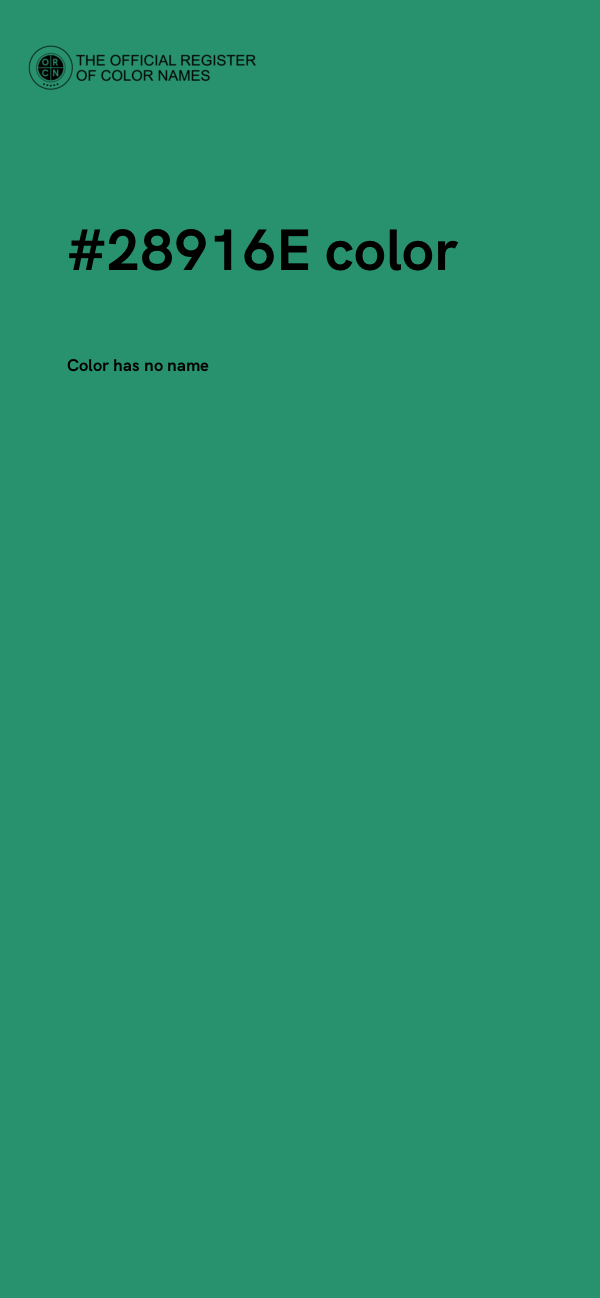 #28916E color image