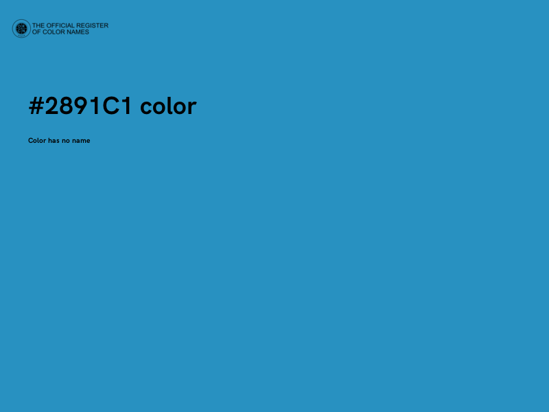 #2891C1 color image