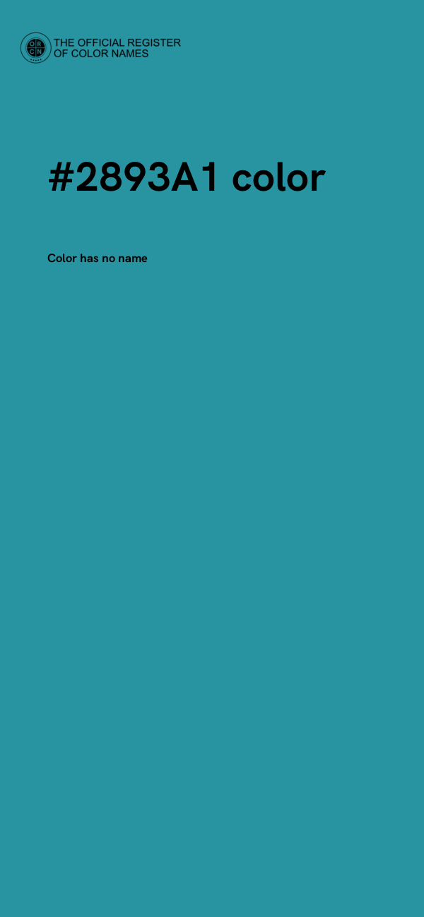 #2893A1 color image