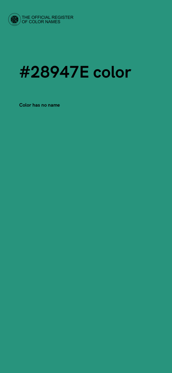 #28947E color image