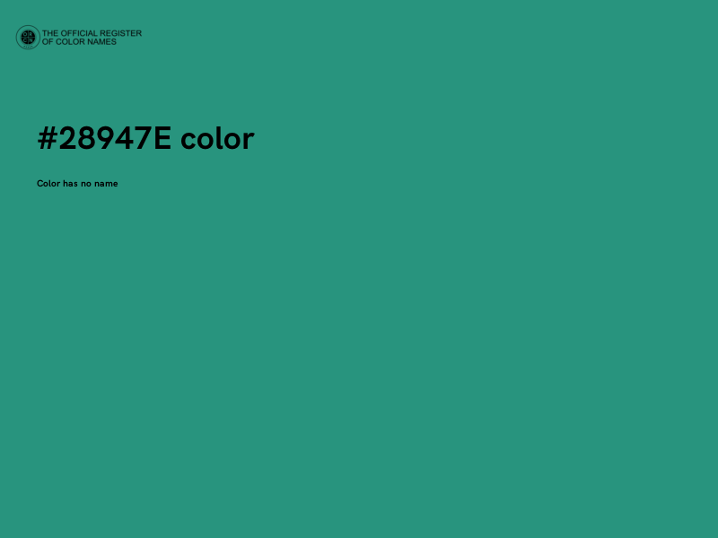 #28947E color image