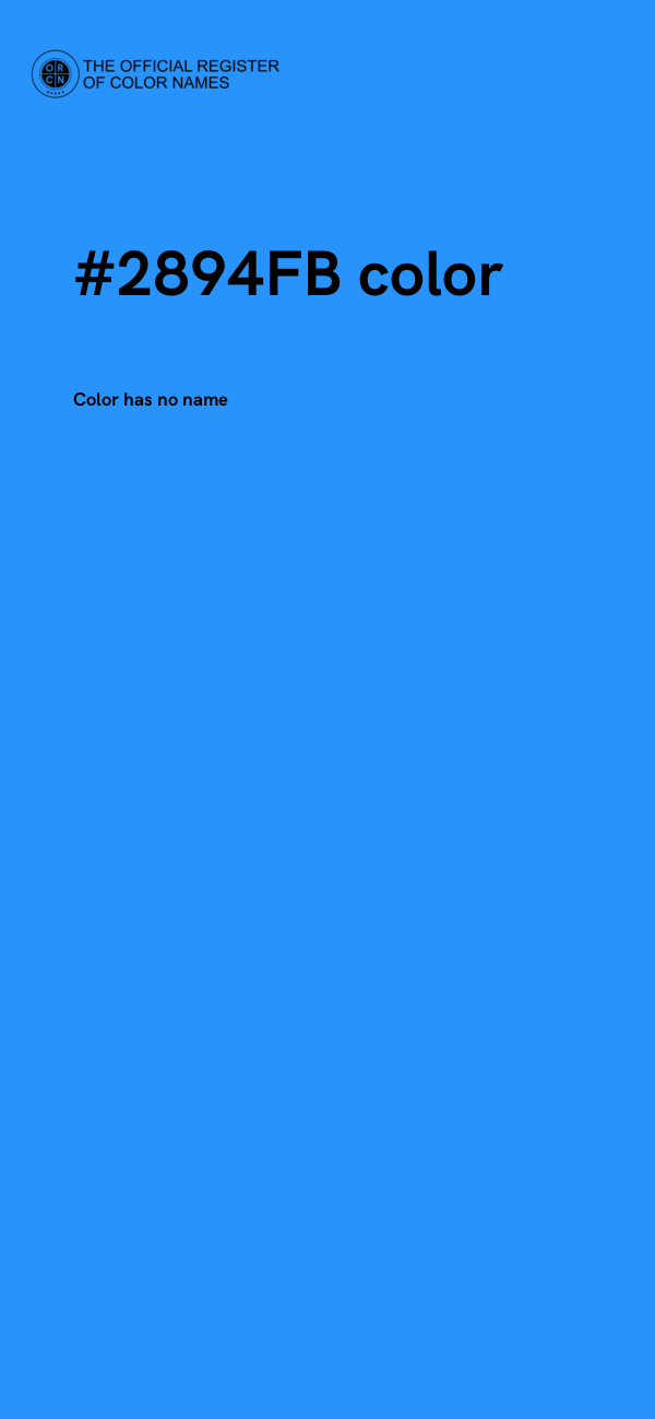#2894FB color image