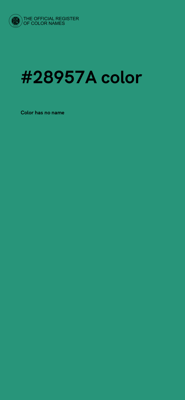 #28957A color image