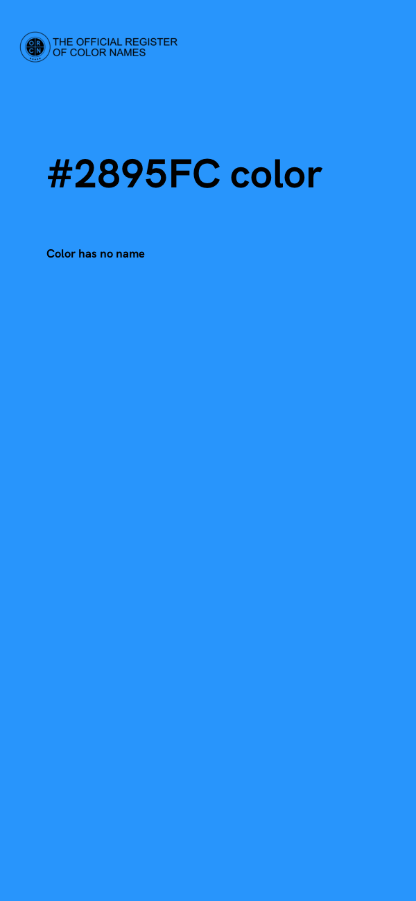 #2895FC color image