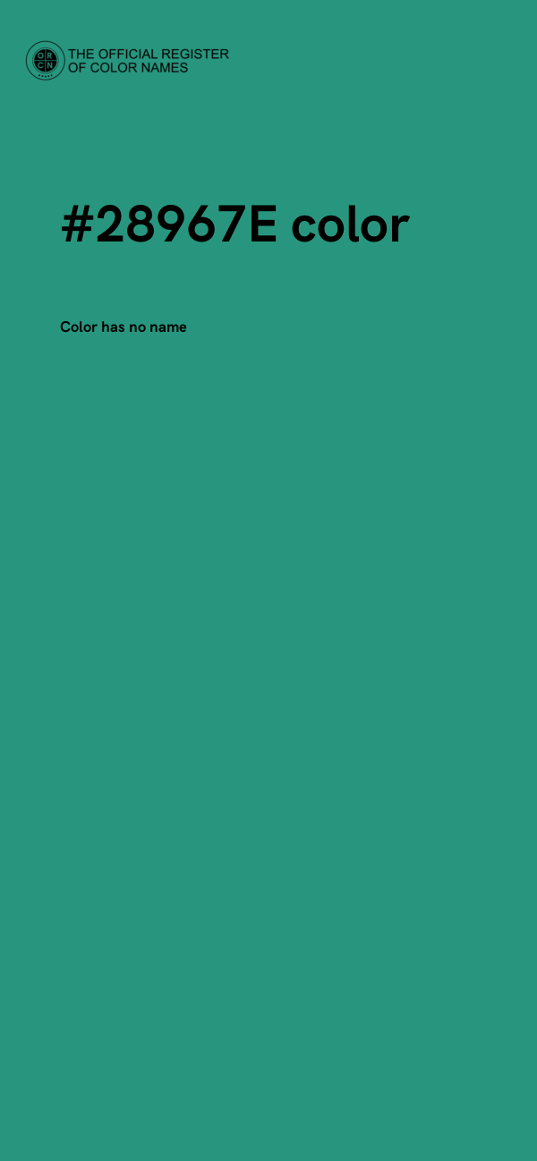 #28967E color image