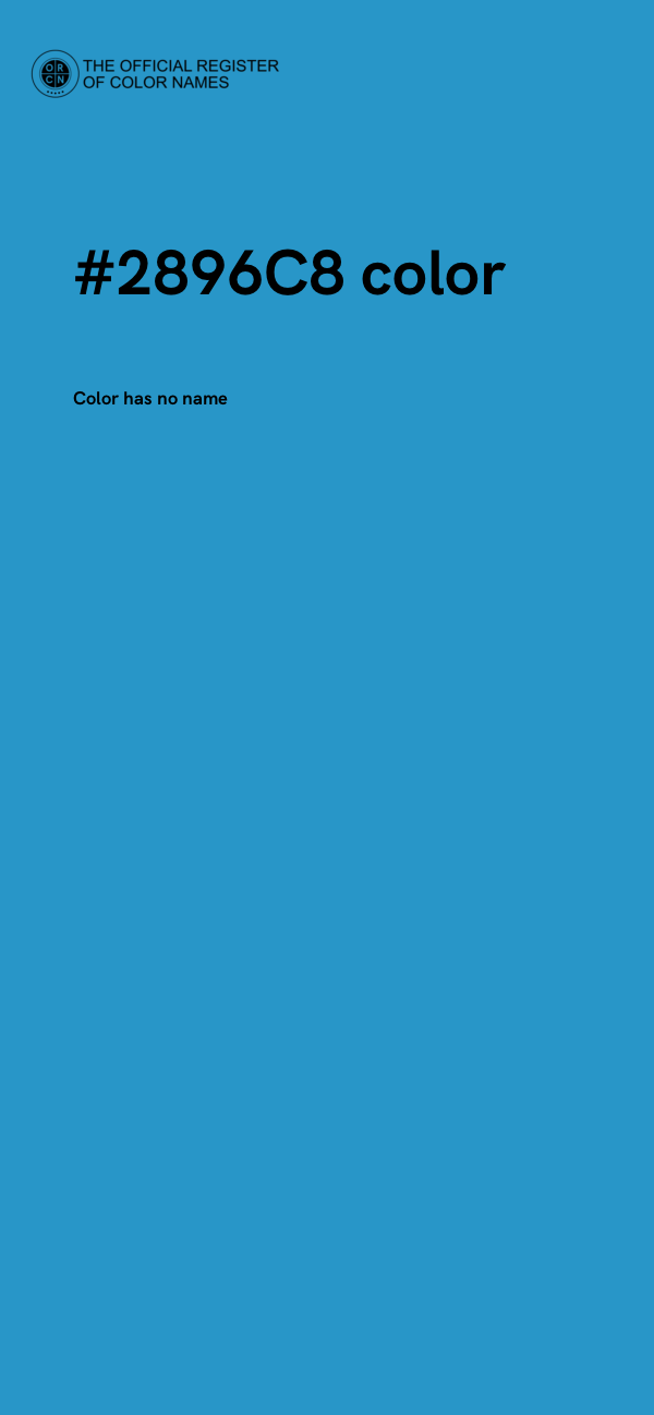 #2896C8 color image