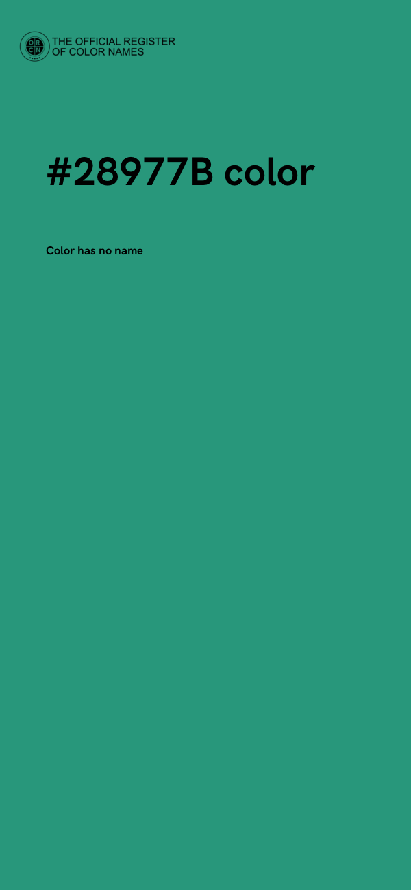 #28977B color image